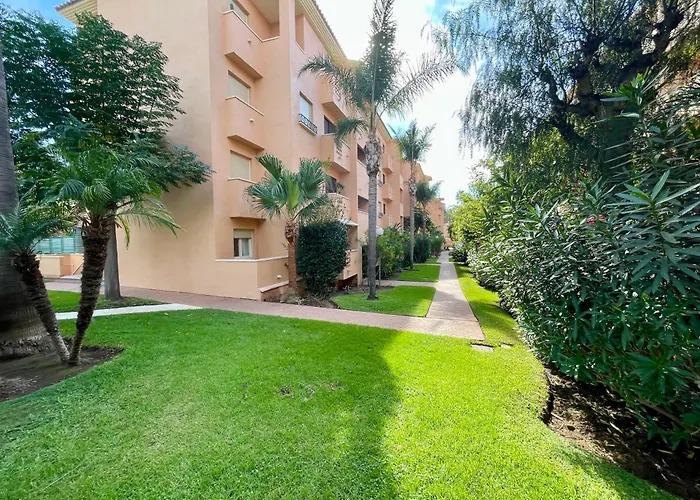 Marbella Dunas De Cabopino - 2Br Apartment With Private Garden, Swimingpool And Parking מארבלה